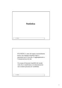 Statistica - Università Kore di ENNA