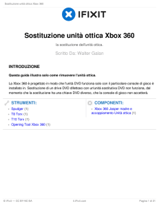 Sostituzione unità ottica Xbox 360