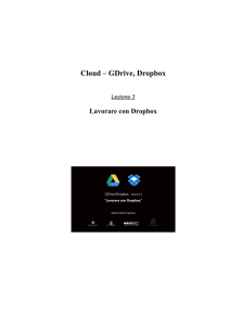 Cloud – GDrive, Dropbox