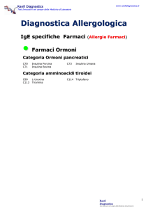 Allergeni IgE Farmaci Gruppo Ormoni