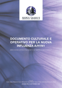Documento culturale e operativo per la nuova influenza A