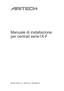 Manuale di installazione per centrali serie1X-F