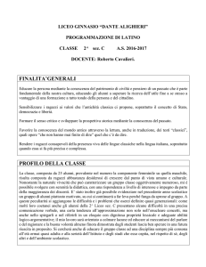 PROGRAMMAZIONE LATINO 2^ C R.Cavalieri