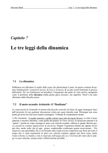 Le tre leggi della dinamica