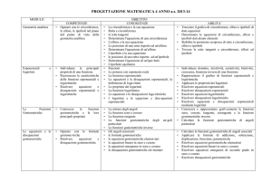 PROGETTAZIONE MATEMATICA 4 ANNO as 2013-14