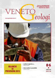 VENETO GEOLOGI n.86 - Ordine dei Geologi del Veneto