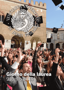 Cerimonia di Consegna dei Diplomi di Laurea