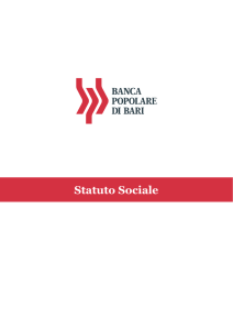 Statuto  - Banca Popolare di Bari