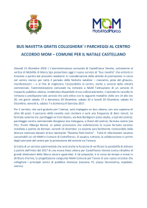 15.12.2016 MOM - A Castelfranco bus navetta gratis collegherà i