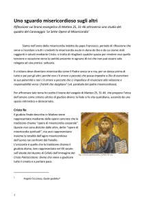 Uno sguardo misericordioso sugli altri