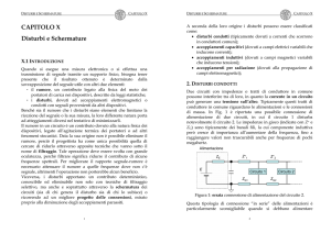 CAPITOLO X Disturbi e Schermature