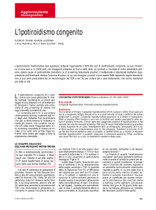 L`ipotiroidismo congenito