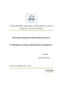 Marianna Gargiulo Tesi Diploma Osteopatia 2016