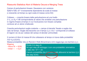 Riassunto Statistica Aloni di Materia Oscura e Merging Trees P( > (t