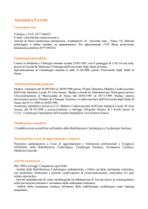 Curriculum vitae - Azienda Ospedaliera Universitaria Senese