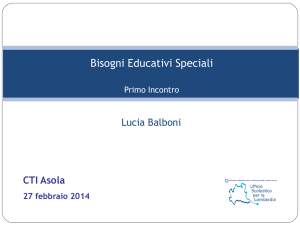 I incontro, relatore L. Balboni - Istituto Comprensivo Completo di Asola