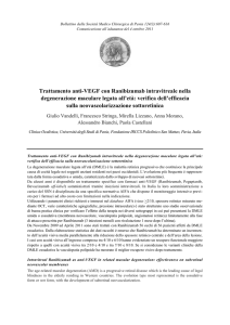 Trattamento anti-VEGF con Ranibizumab intravitreale nella