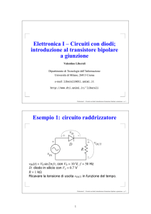 Elettronica I – Circuiti con diodi