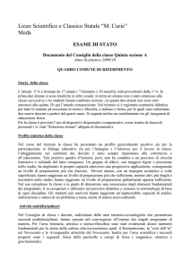 Liceo Scientifico e Classico Statale “M. Curie” Meda