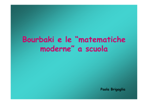 Bourbaki e le “matematiche moderne” a scuola