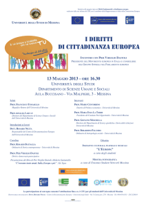 i diritti di cittadinanza europea - Universita` degli Studi di Messina