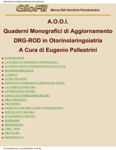 Drg/Rod in otorinolaringoiatria