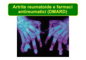 Artrite reumatoide e farmaci antireumatici (DMARD)