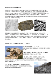 Erosione rocce - Istituto Comprensivo Lari