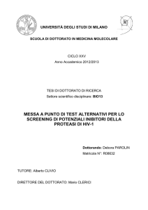 messa a punto di test alternativi per lo screening di potenziali