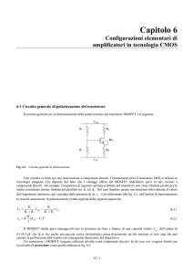 Capitolo 6 Configurazioni elementari di amplificatori in tecnologia