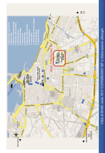 Città di BARI: sede XCV CONGRESSO SIF e dislocazione alberghi