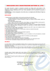 indicazioni uso e manutenzione batterie al litio - Future-bike