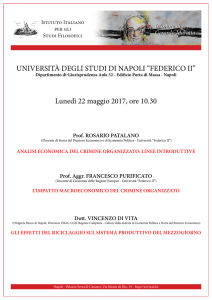 UNIVERSITÀ DEGLI STUDI DI NAPOLI “FEDERICO II” Lunedì 22