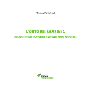 L`ORTO DEI BAMBINI 2 - Edizioni Forme Libere