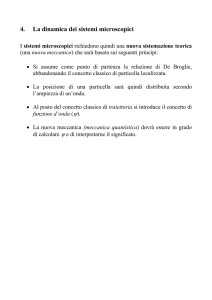 4. La dinamica dei sistemi microscopici