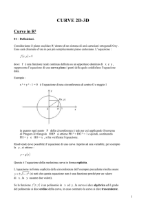 CURVE ALGEBRICHE