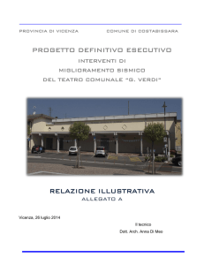 progetto definitivo esecutivo relazione illustrativa