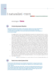 I naturalisti (Talete, Anassimandro, Anassimene, Eraclito, Pitagorici)