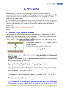 il potenziale elettrico