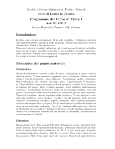 Programma del Corso - INFN