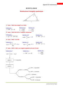 Riepilogo-triangoli qualunque