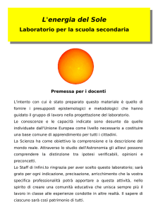 L`energia del Sole - Planetario di Torino