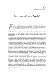 Intervista a Franco Imoda*