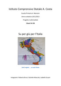Istituto Comprensivo Statale A. Costa Su per giù per l`Italia