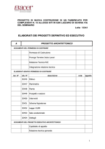 Scarica l`elenco elaborati e documenti