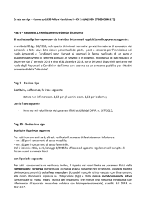 Errata corrige – Concorso 1096 Allievi Carabinieri – CC 3.0/A (ISBN
