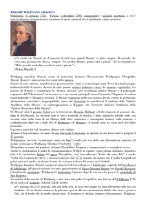 MOZART WOLFGANG AMADEUS Salisburgo, 27 gennaio