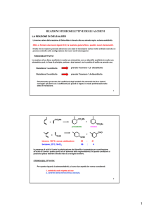 reazioni stereoselettive degli alcheni
