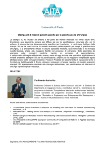 Università di Pavia - AITA: Associazione Italiana Tecnologie Additive