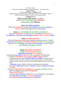 Effetti economici delle imposte